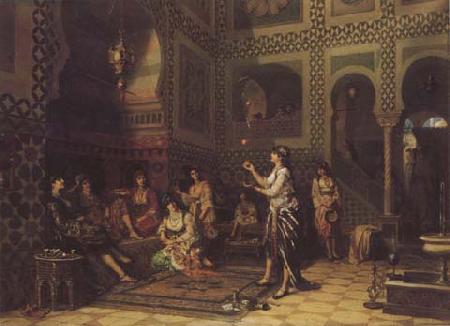 Jean-Baptiste Huysmans Les Chlaoucha au harem (Algerie) (mk32) oil painting image